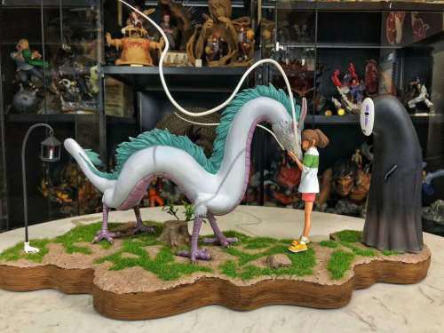 【In Stock】MZL Studio Miyazaki Hayao Spirited Away Ogino Chihiro& Nigihayami Kohakunushi 1:8 Resin Statue