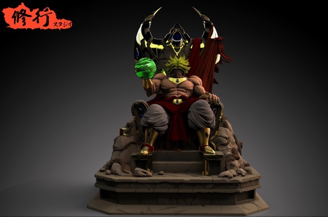 【Pre order】DJFUNGSHING Studio Dragon Ball Z Super Broly on the throne Resin Statue Deposit