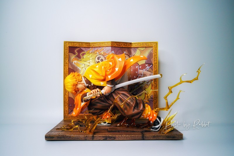 【In Stock】TNT Studio Demon Slayer Kimetsu no Yaiba Agatsuma Zenitsu 1/6 Scale Resin Statue