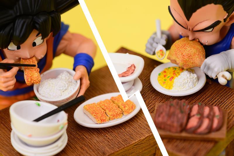【Preorder】LeaGue Studio Dragon Ball Eating Goku&Vegeta WCF Resin Statue Deposit