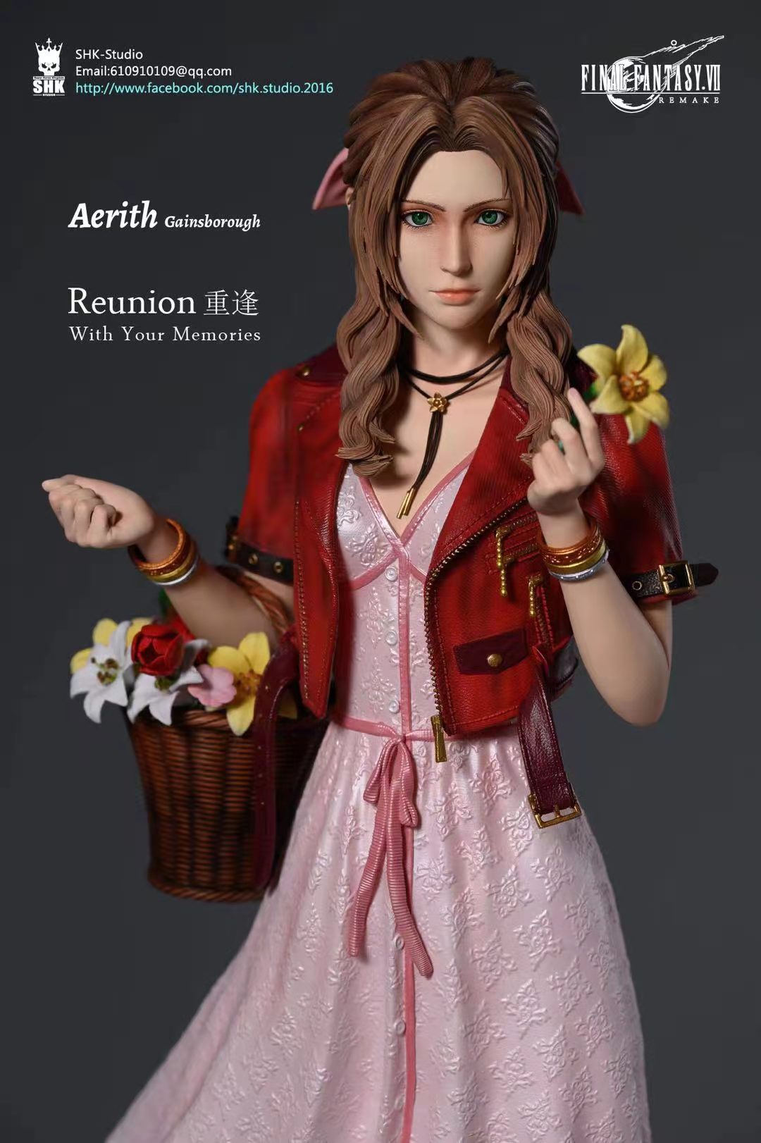In Stock】SHK Studio Final Fantasy VII FF7 Aerith Resin Statue