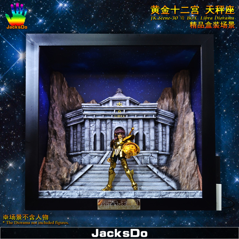 【In Stock】JacksDo Saint Seiya the zodiac constellations JK.Scene-30 Ⅶ BOX Zodiac Libra Diorama Resin Statue