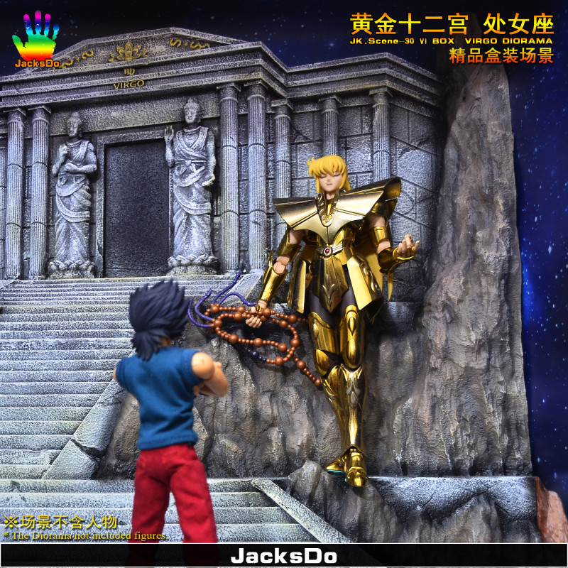 【Pre order】JacksDo Saint Seiya the zodiac constellations JK.Scene-30 Ⅵ BOX Zodiac Virgo Diorama Resin Statue Deposit