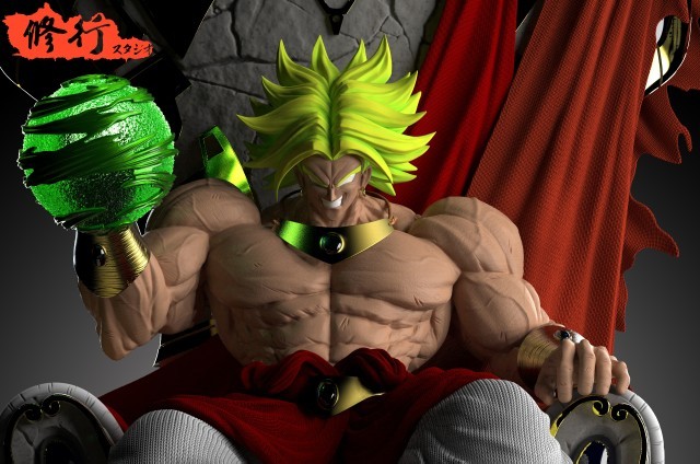 【Pre order】DJFUNGSHING Studio Dragon Ball Z Super Broly on the throne Resin Statue Deposit