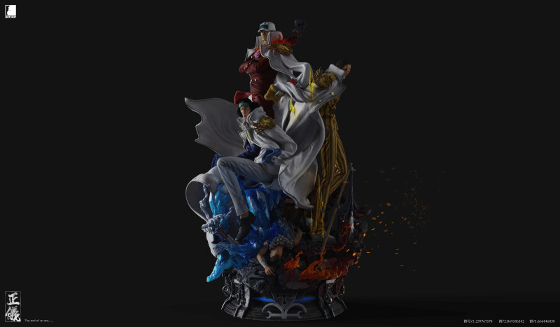 【In Stock】Last Sleep Studio One-Piece the Three Admirals Navy Resin Statue