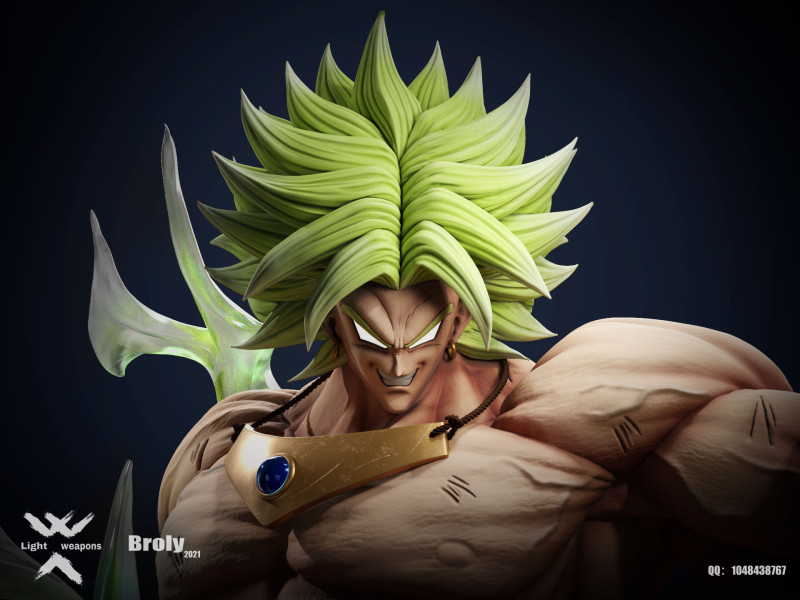 【In Stock】Light Weapon Studio Dragon Ball Z Super Broly Super Saiyan 1:6 Scale Resin Statue
