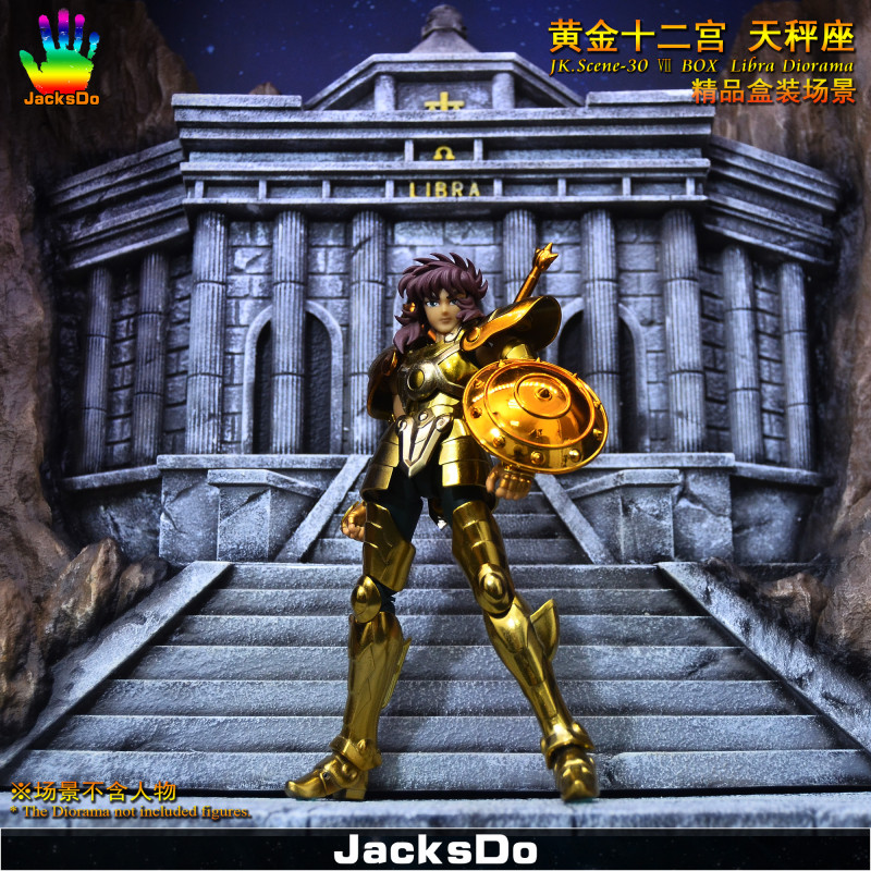 【In Stock】JacksDo Saint Seiya the zodiac constellations JK.Scene-30 Ⅶ BOX Zodiac Libra Diorama Resin Statue