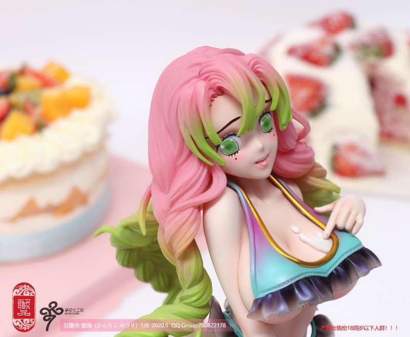 Statue Demon Slayer Kanroji Mitsuri EX Par CP Studio - Résine Peinte, Neuve