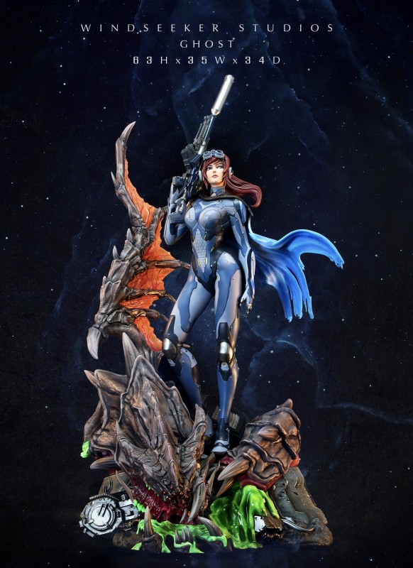 【In Stock】Windseeker Studio Terran Sarah Louise Kerrigan Ghost 1/4 Scale Resin Statue