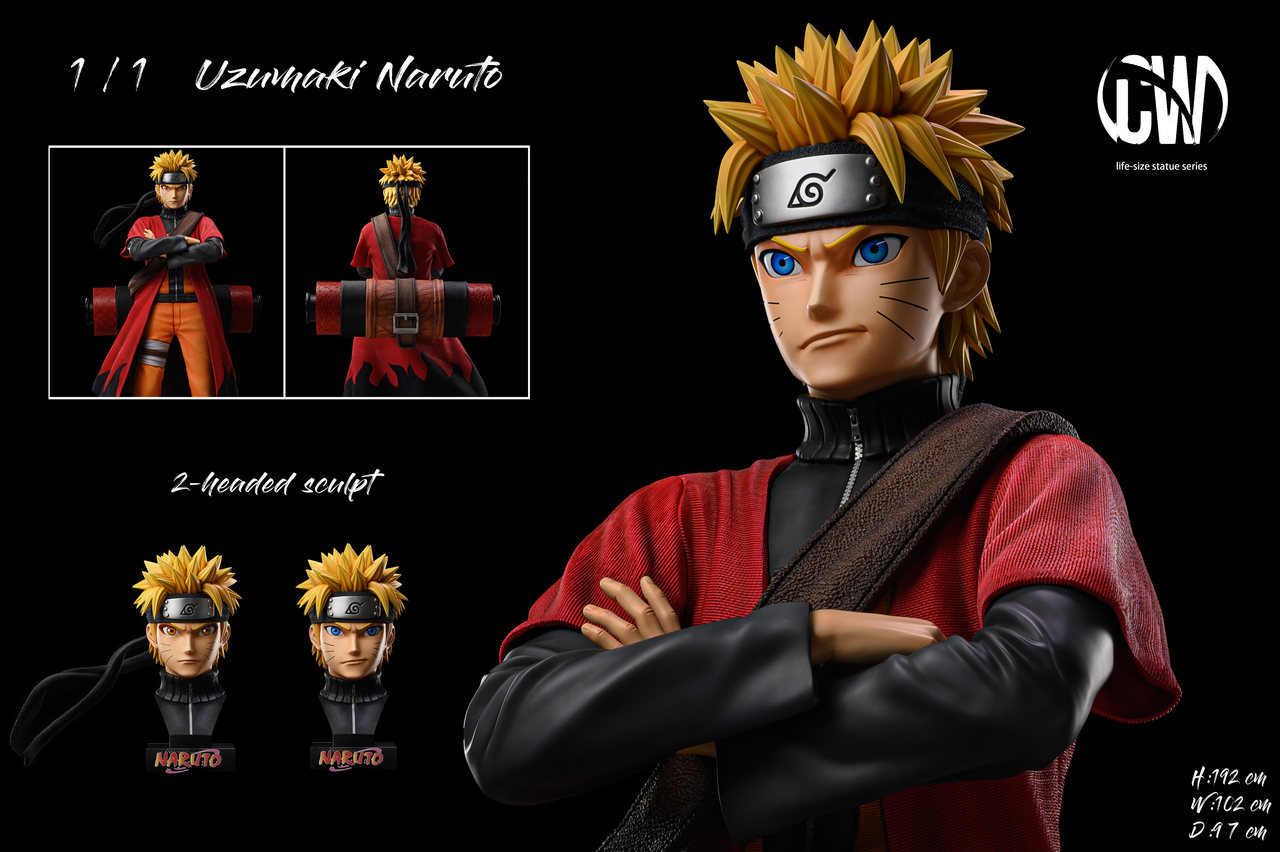 Pre order】Cartoon World CW Studios Uzumaki Naruto 1/1 Resin