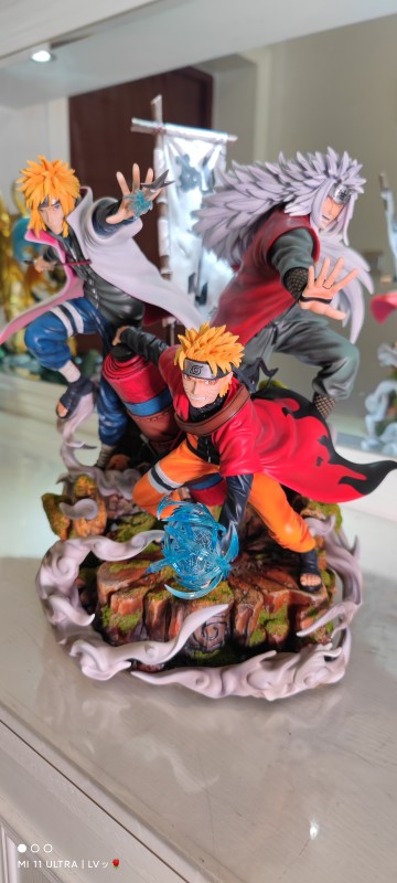 【In Stock】CW&Surge Studio Naruto Predestination Naruto&Jiraya&Namikaze Minato 1:7 Resin Statue