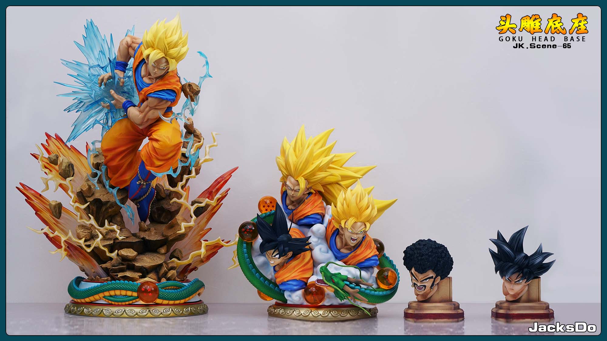 神様 JacksDo️ドラゴンボール フィギュア LV1 In Stock】JacksDo Dragon Ball Z P1S GOKU Head base Resin Statue
