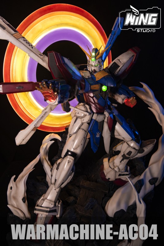 【Pre order】Wing Studio GUNDAM War Machine-AC04 機動武闘伝Gガンダム God Gundam 1/32 Scale Resin Statue Deposit