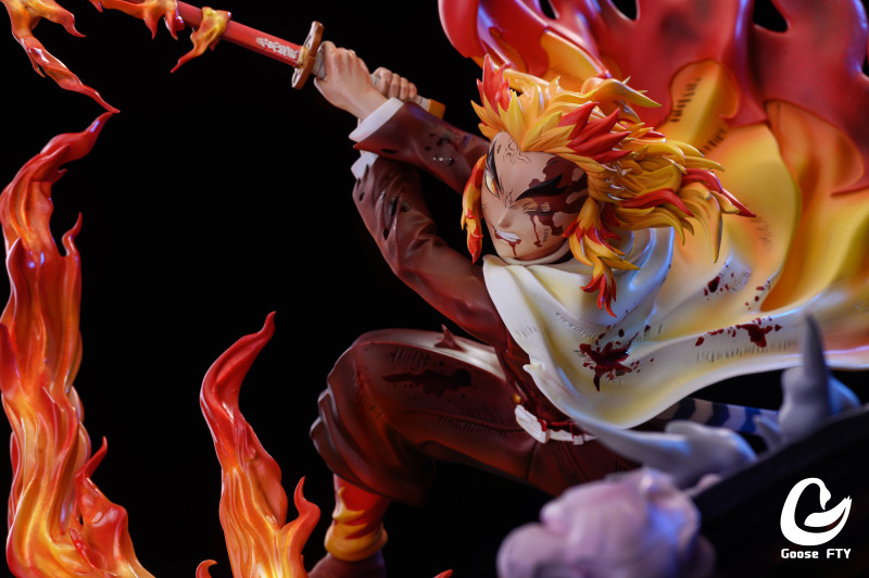 【In Stock】Goose Factry Demon Slayer:Rengoku VS Akaza あかざ Resin Statue