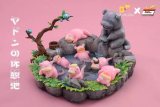 【In Stock】DM Studio Pokemon Slowpoke in Hot Spring Resin Statue