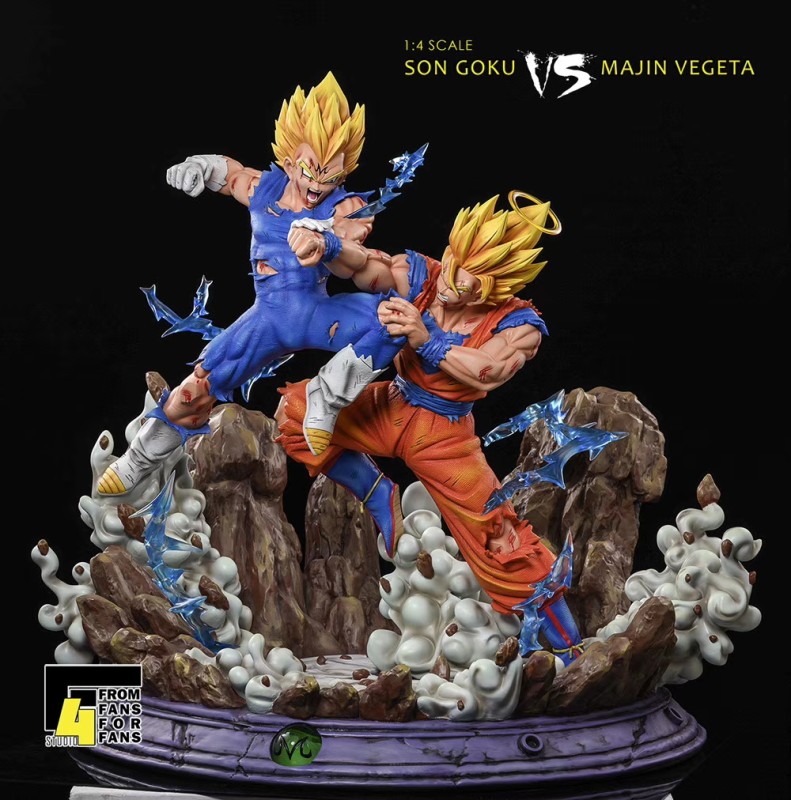 【In Stock】F4 Studio Dragon Ball Z Vegeta vs Goku SSJ2 1:4 Scale Resin Statue