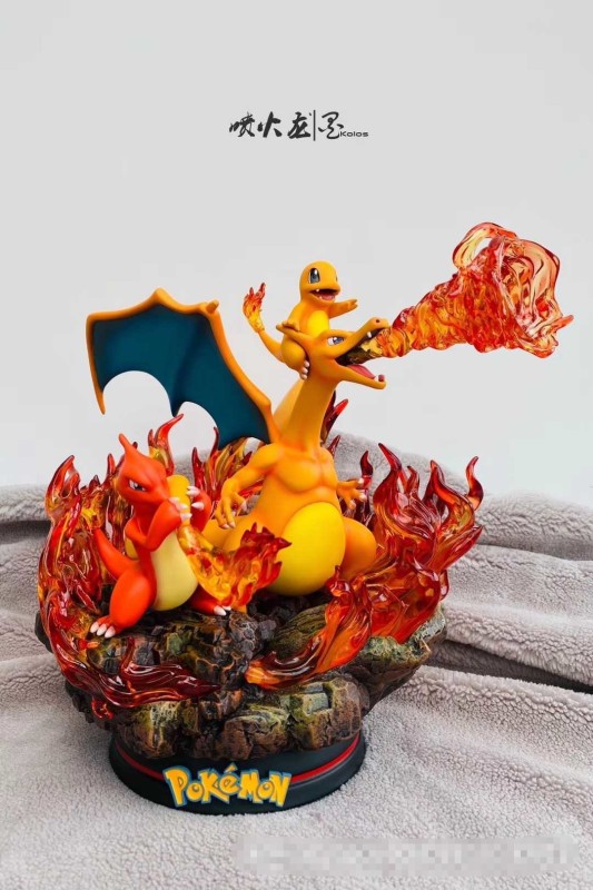 【In Stock】EGG-Studio Pokemon Charizard Family Resin Statue