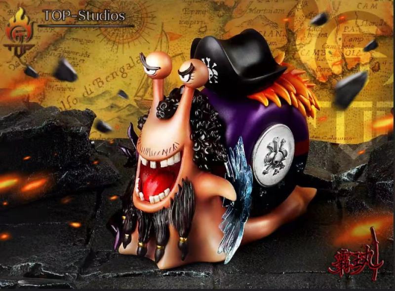 【Pre order】TOP Studio One-Piece Marshall D Teach Black beard Den Den Mushi Resin Statue Deposit