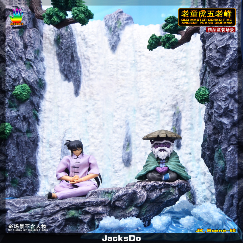【In Stock】JacksDo Saint Seiya Old Master Dohko Five Ancient Peaks Diorama Resin Statue