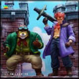 【In Stock】JacksDo Dragon Ball Z Red Ribbon Army Member Vol.6 Colonel Silver & Captain Yellow Resin Statue