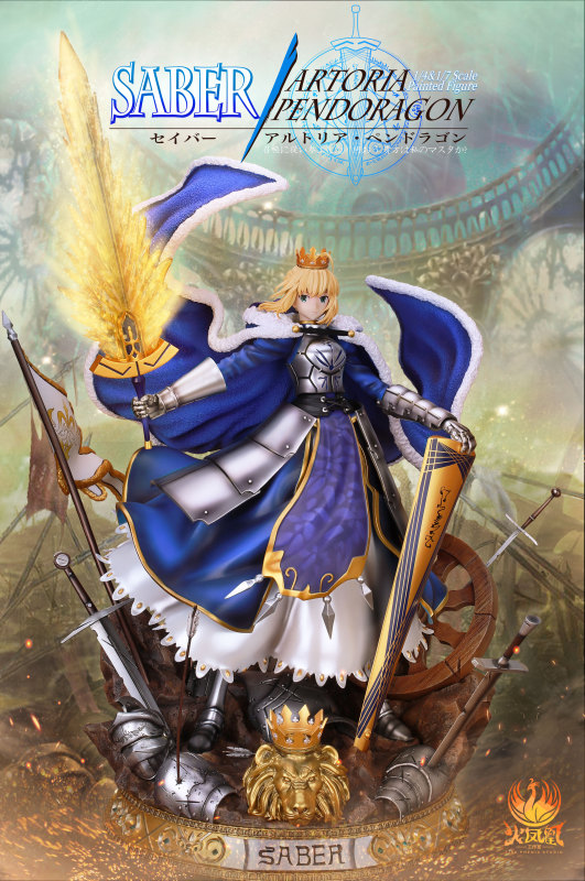 【In Stock】Fire Phenix Studio Fate Stay Night Saber Altria Pendragon Resin Statue Deposit