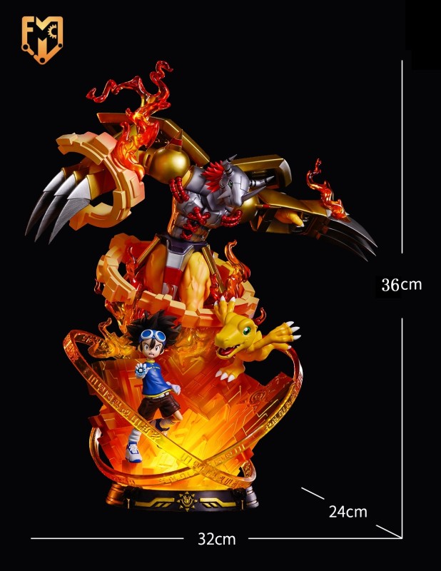【Pre order】MFC Studio Digital Monster War Greymon ウォーグレイモン Resin Statue Deposit