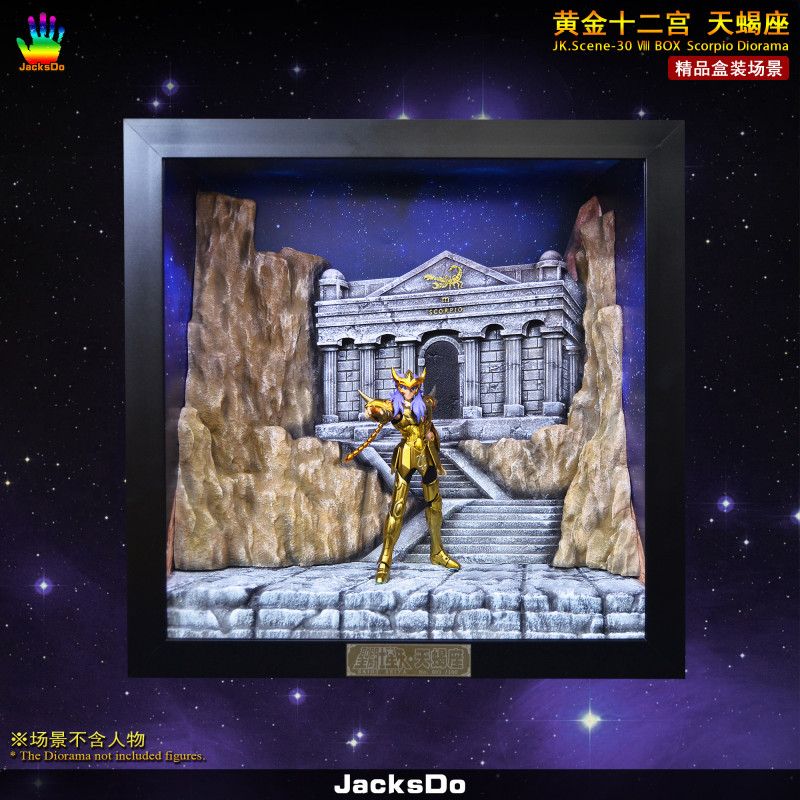 【Pre order】JacksDo Saint Seiya the zodiac constellations JK.Scene-30 Ⅷ BOX Zodiac Scorpio Diorama Resin Statue Deposit