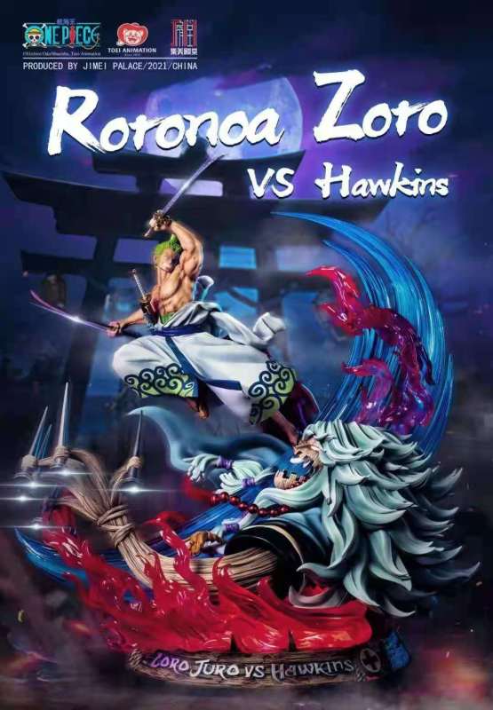 【In Stock】JIMEI Palace One Piece Wano Zoro VS Hawkins Resin Statue（Copyright）