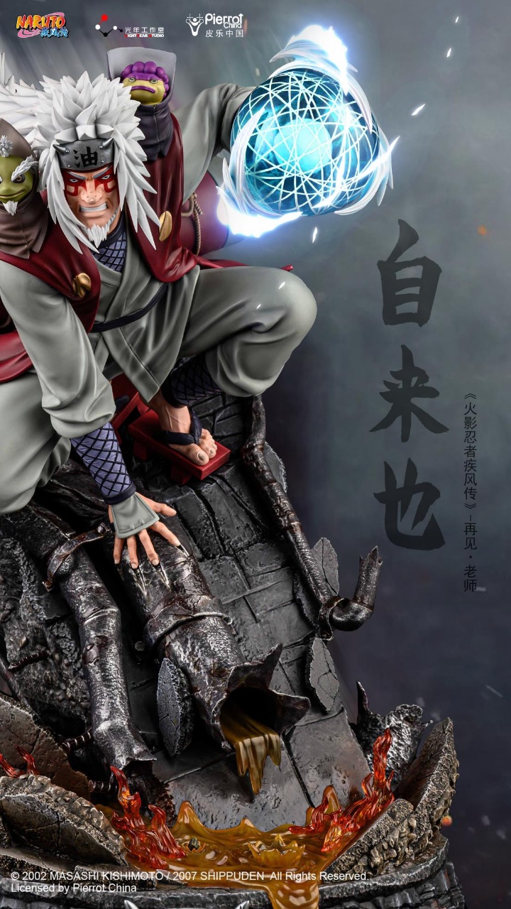 NARUTO 　自来也　ガレージキット Light year studio In Stock】Light Year Studio Naruto Goodbye Jiraiya Sensei 1/4