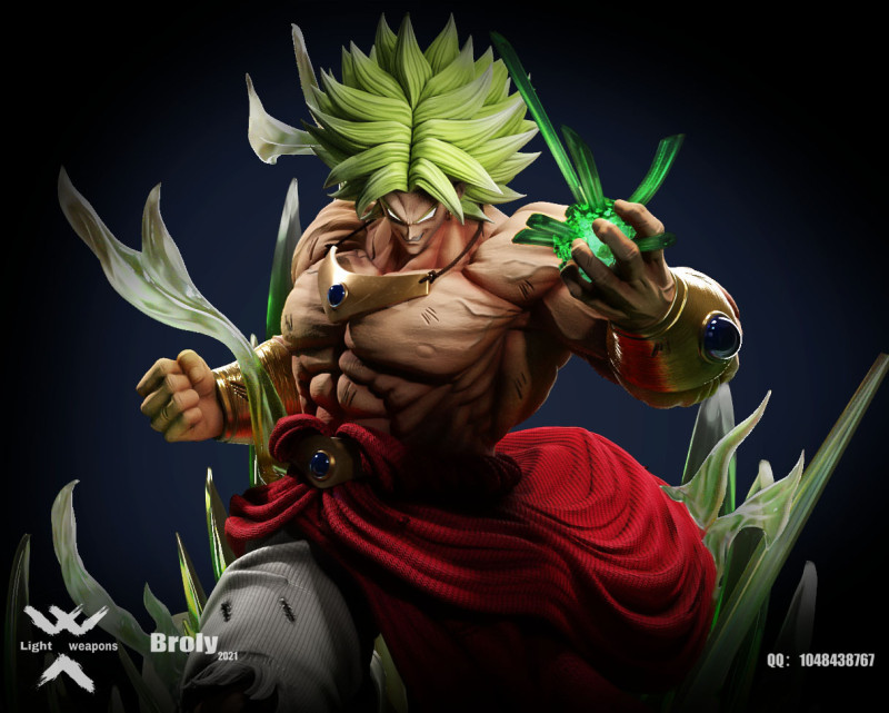 【In Stock】Light Weapon Studio Dragon Ball Z Super Broly Super Saiyan 1:6 Scale Resin Statue