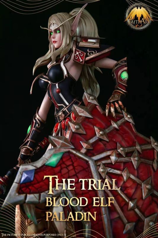 【In Stock】FAITH ART Studio The Trial BloodElf Paladin 1/4 Resin Statue Deposit