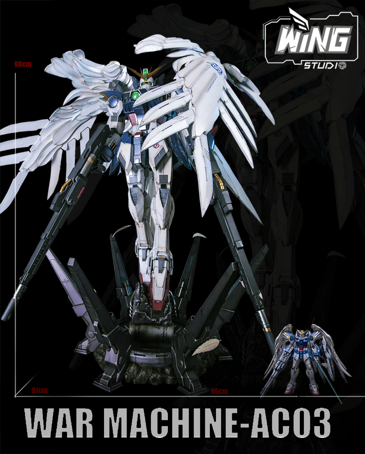 In Stock】Wing Studio GUNDAM War Machine-AC03 機動戦士ガンダム