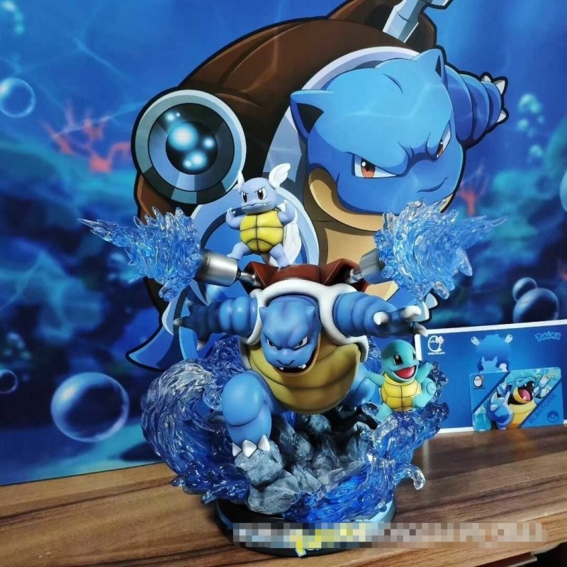 【In Stock】EGG-Studio Pokemon Blastoise Family Resin Statue