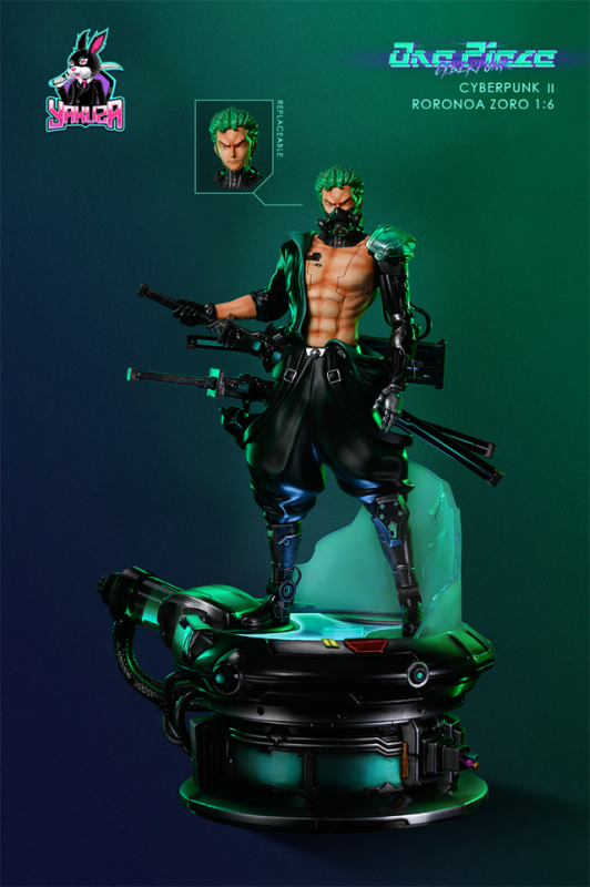 【Pre order】YAKUZA studio One Piece Cyberpunk Zoro 1/6 Scale Resin Statue Deposit