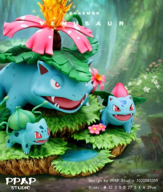 【Pre order】PPAP Studio Pokemon Venusaur Family Resin Statue Deposit
