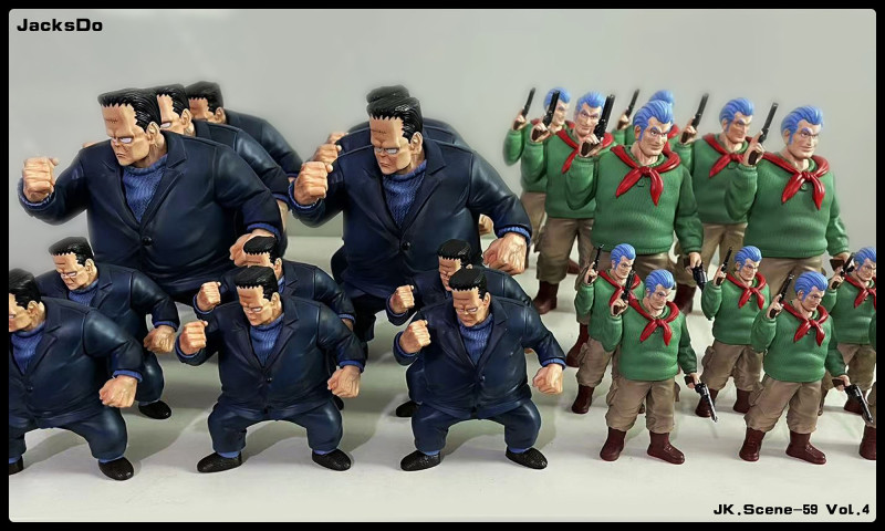【In Stock】JacksDo Dragon Ball Z Red Ribbon Army Member Vol.4 General White & Android 8 Resin Statue