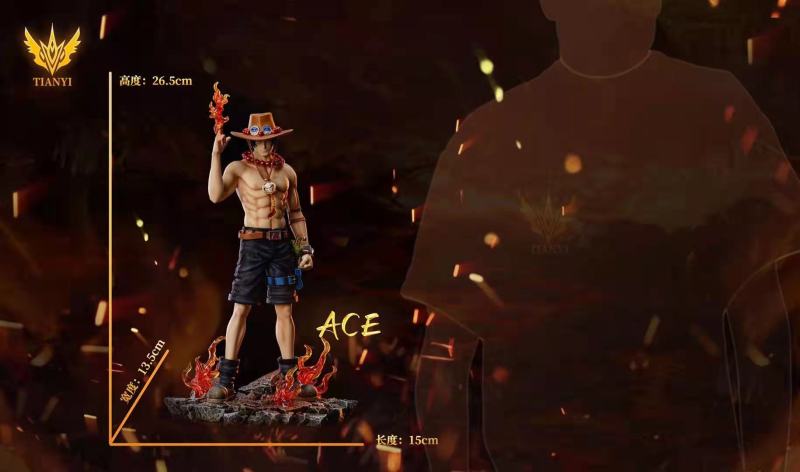 【Pre order】TianYi Studio One-Piece Ace POP Scale Resin Statue Deposit