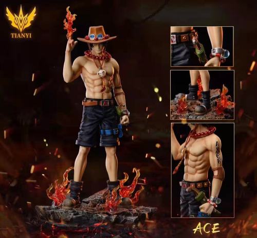 【Pre order】TianYi Studio One-Piece Ace POP Scale Resin Statue Deposit