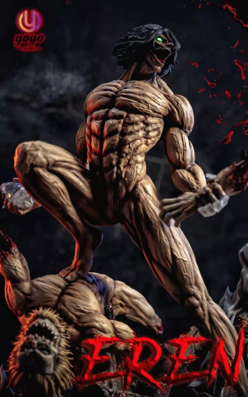 【In Stock】YOYO studio Attack on Titan Shingeki no kyojin VS Agito no kyojin Resin Statue