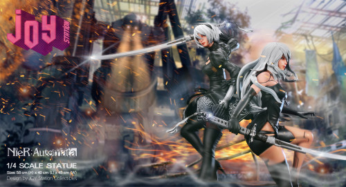 【Pre order】JOY Station collection NieR:Automata 2B&A2 Battle Group 1/4 Scale Resin Statue Deposit