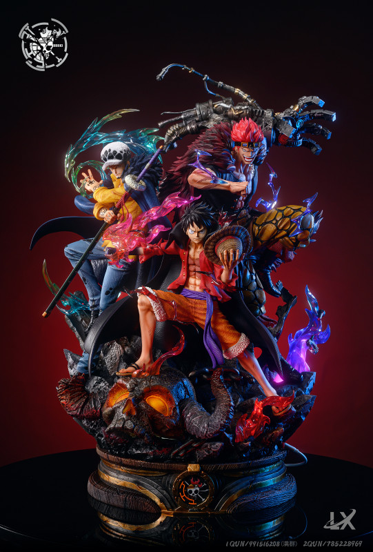 【In Stock】LX-Studio One Piece Luffy LAW Kid Resin Statue Deposit