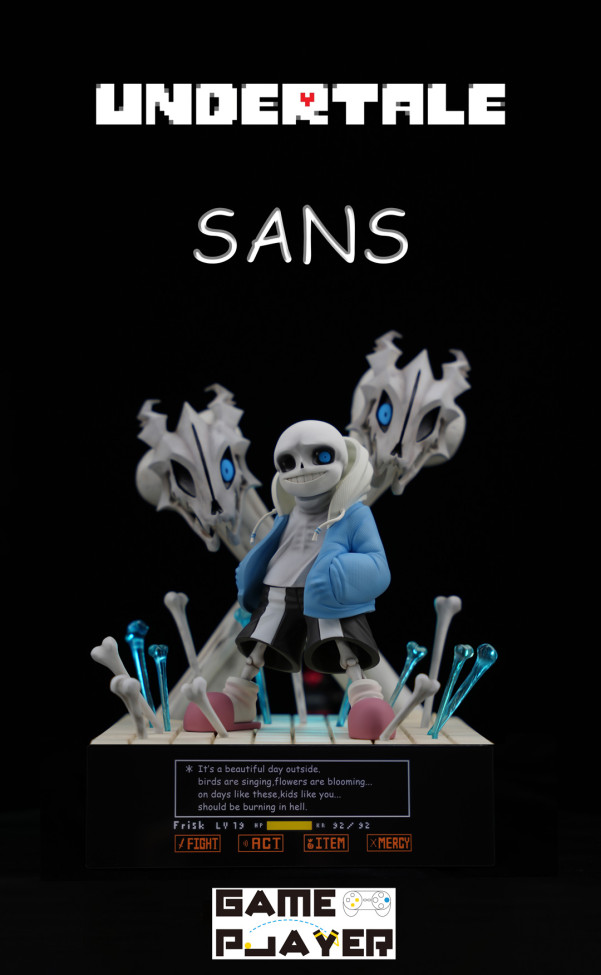 【In Stock】GamePlayer Studio Undertale SANS Resin Statue