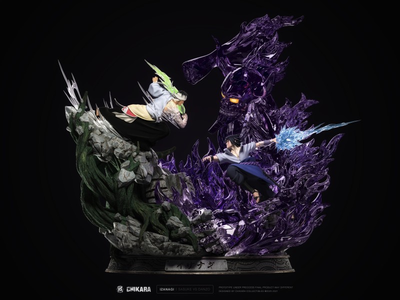 【In Stock】CHIKARA STUDIO Naruto IZANAJI: Shimura Danzou vs Uchiha Sasuke Resin Statue
