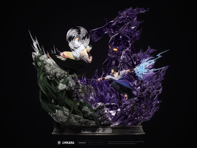 【In Stock】CHIKARA STUDIO Naruto IZANAJI: Shimura Danzou vs Uchiha Sasuke Resin Statue