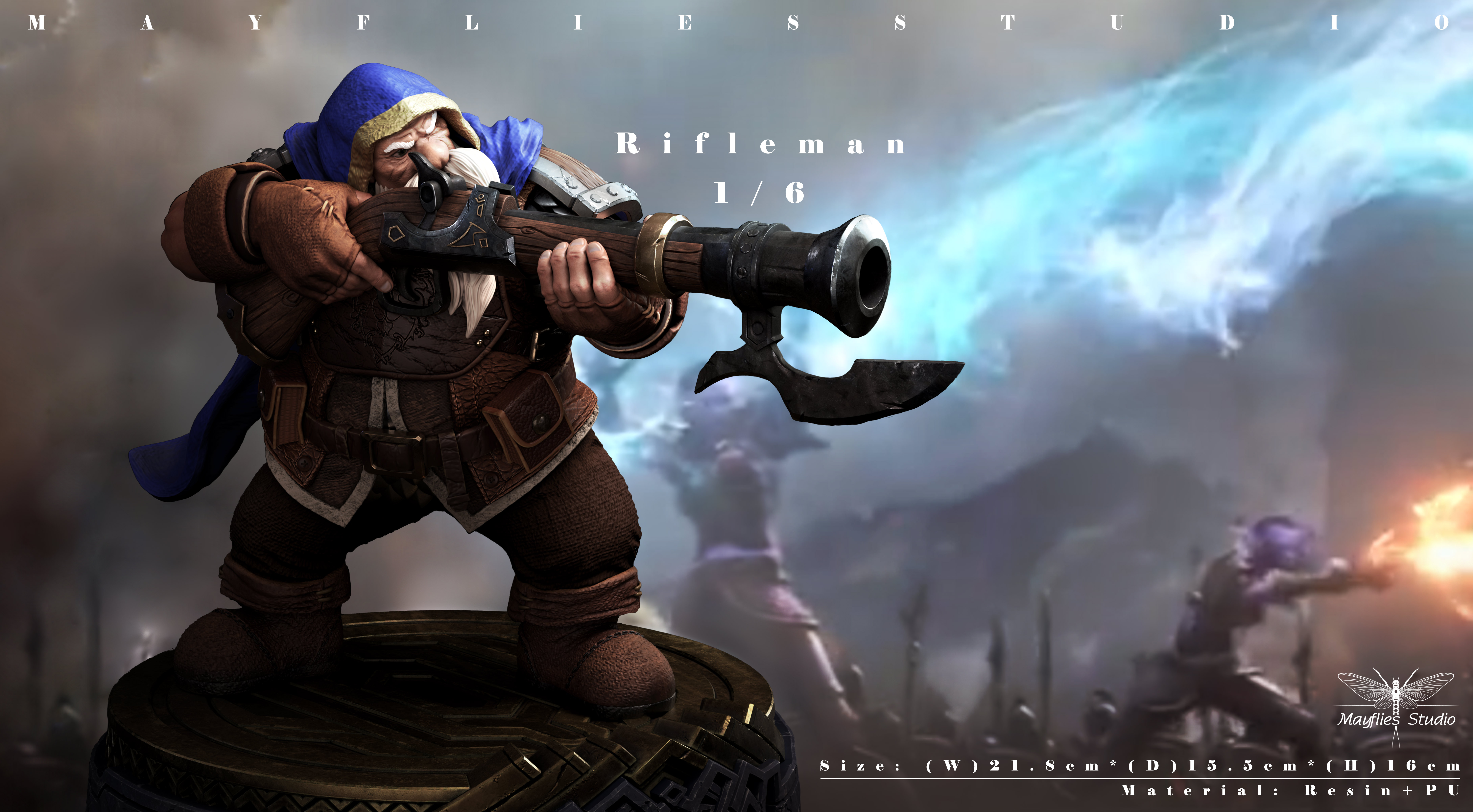 Human Rifleman 【Pre order】MayFlies Studio Warcraft3 Rifleman Resin Statue Deposit