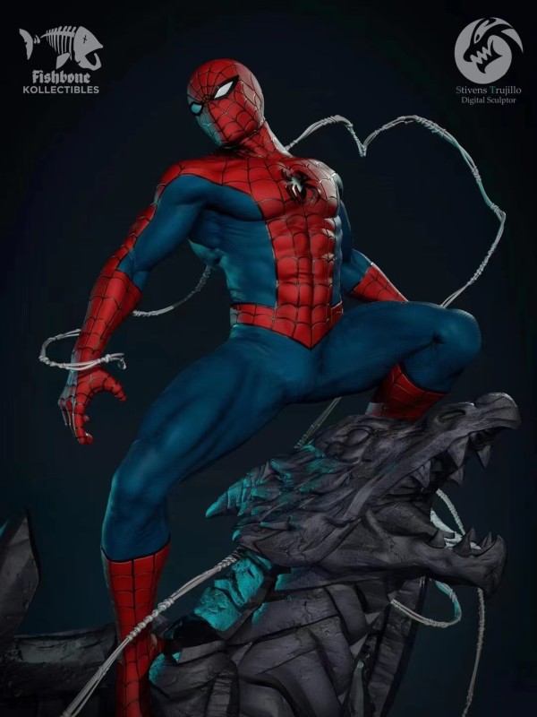 【Pre order】Dell'Otto Marvel Comics Spiderman Statue Resin Statue Deposit