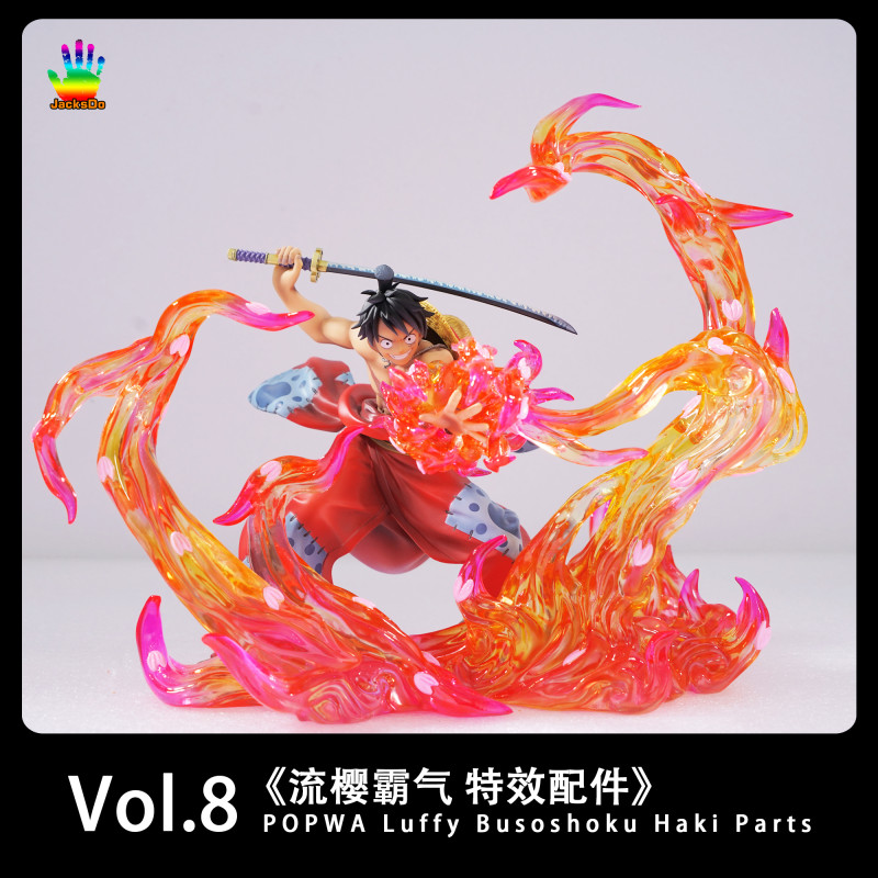 【In Stock】JacksDo Studio One Piece POPMAX Parts Vol.8 POPWA Luffy Busoshoku Haki Parts Resin Statue