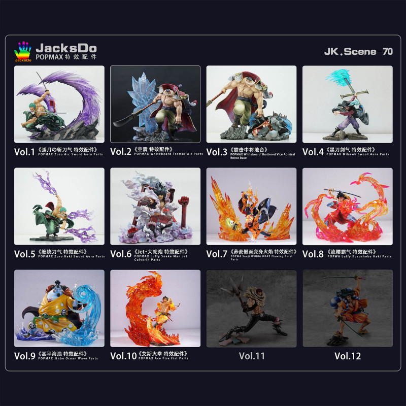 【Pre order】JacksDo Studio One Piece POPMAX Parts Vol.10 POPMAX Ace Fire Fist Parts Resin Statue Deposit