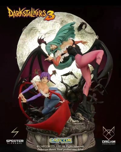 【Pre order】Dream Figures Studio Vampire Morrigan Aensland&Lilith Copyright 1/6 Poly Resin Statue