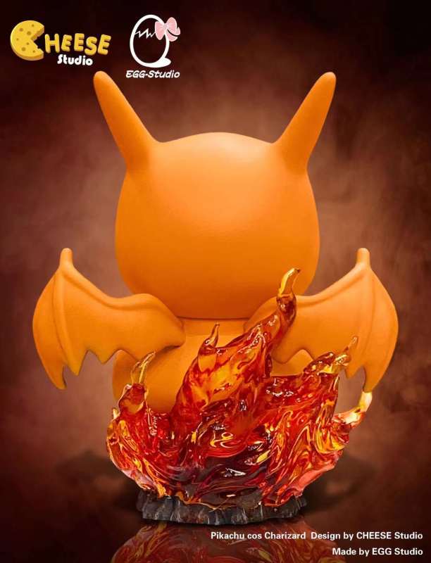 【Pre order】CHEESE&EGG Studio Pokemon Charizard turns into Pikachu resin statue